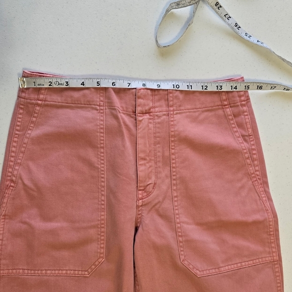 Madewell Barrell Balloon Tapered-Leg Utility Pants Women's 26 Pink - Picture 7 of 11